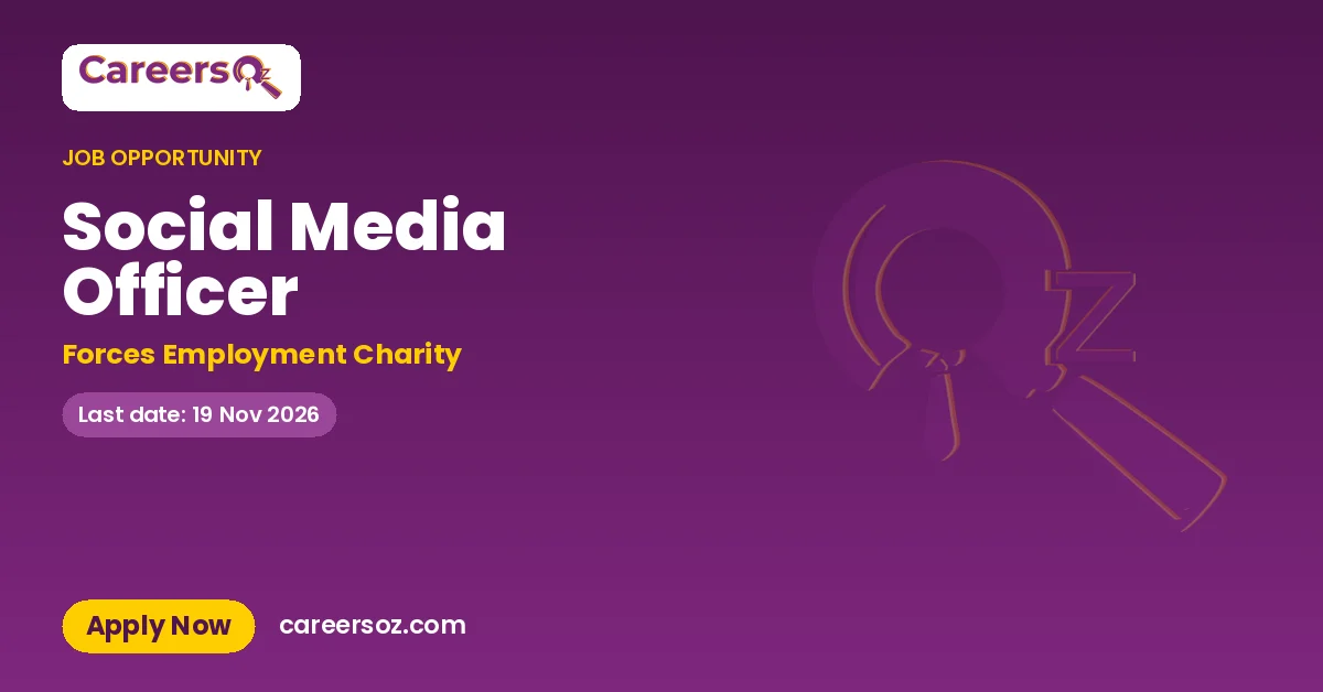 Social Media Officer – Forces Employment Charity