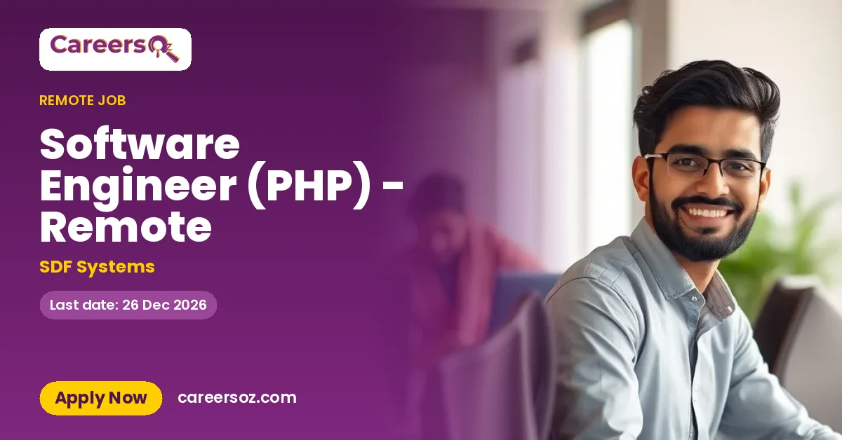 Software Engineer (PHP) - Remote – SDF Systems