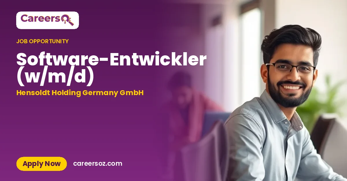 Software-Entwickler (w/m/d) – Hensoldt Holding Germany GmbH