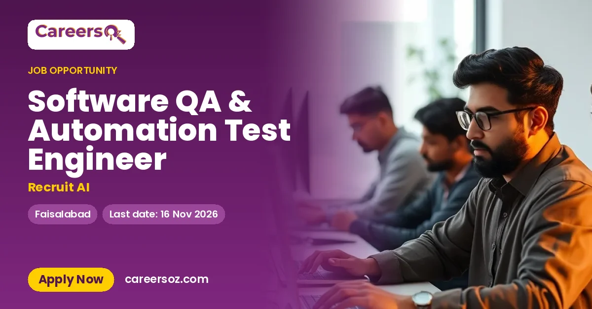 Software QA & Automation Test Engineer – Recruit AI