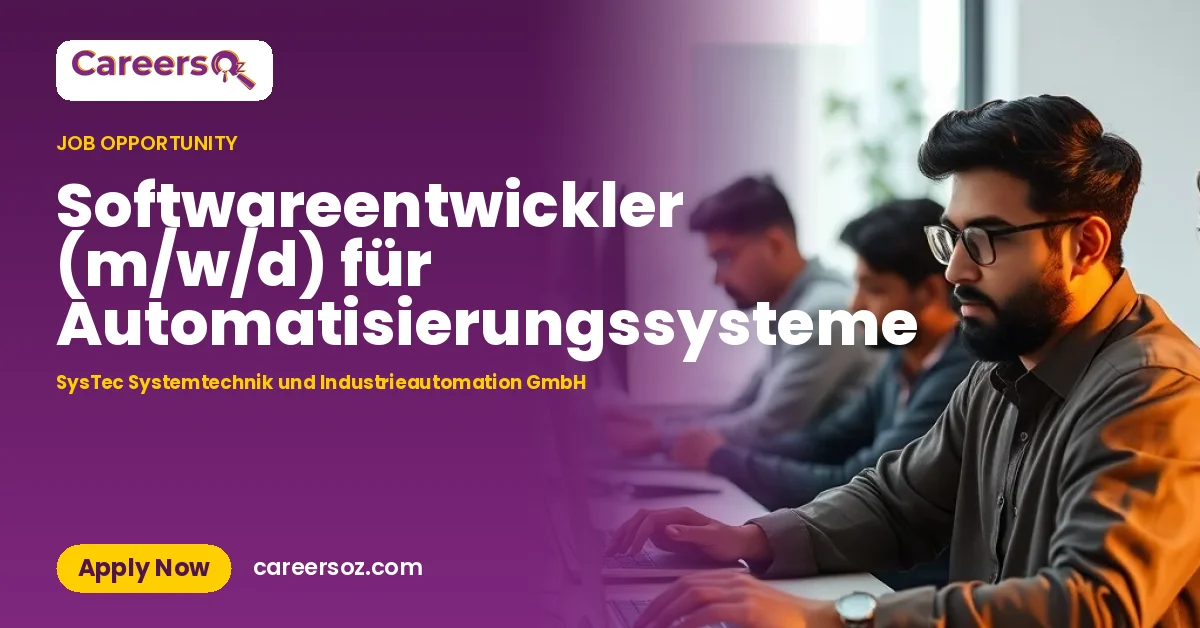 Softwareentwickler (m/w/d) für Automatisierungssysteme – SysTec Systemtechnik und Industrieautomation GmbH