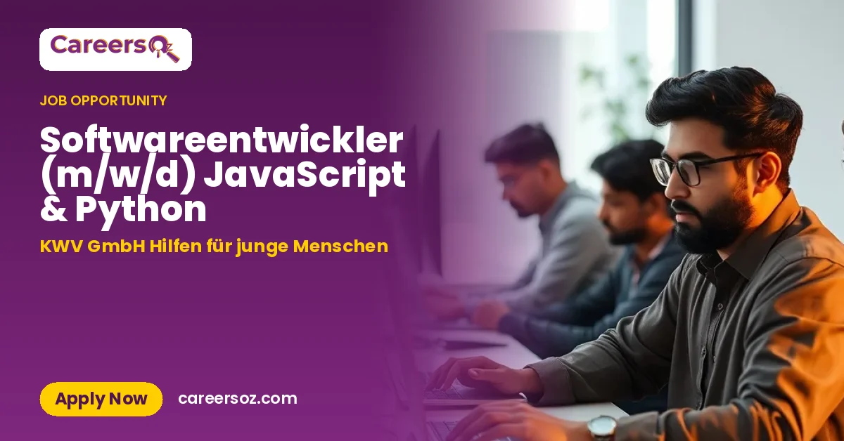 Softwareentwickler (m/w/d) JavaScript & Python – KWV GmbH Hilfen für junge Menschen