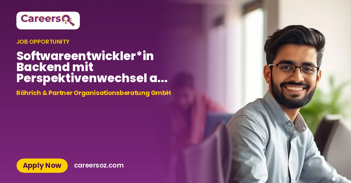 Softwareentwickler*in Backend mit Perspektivenwechsel auf IBM ILE RPG (m/w/d) – Röhrich & Partner Organisationsberatung GmbH