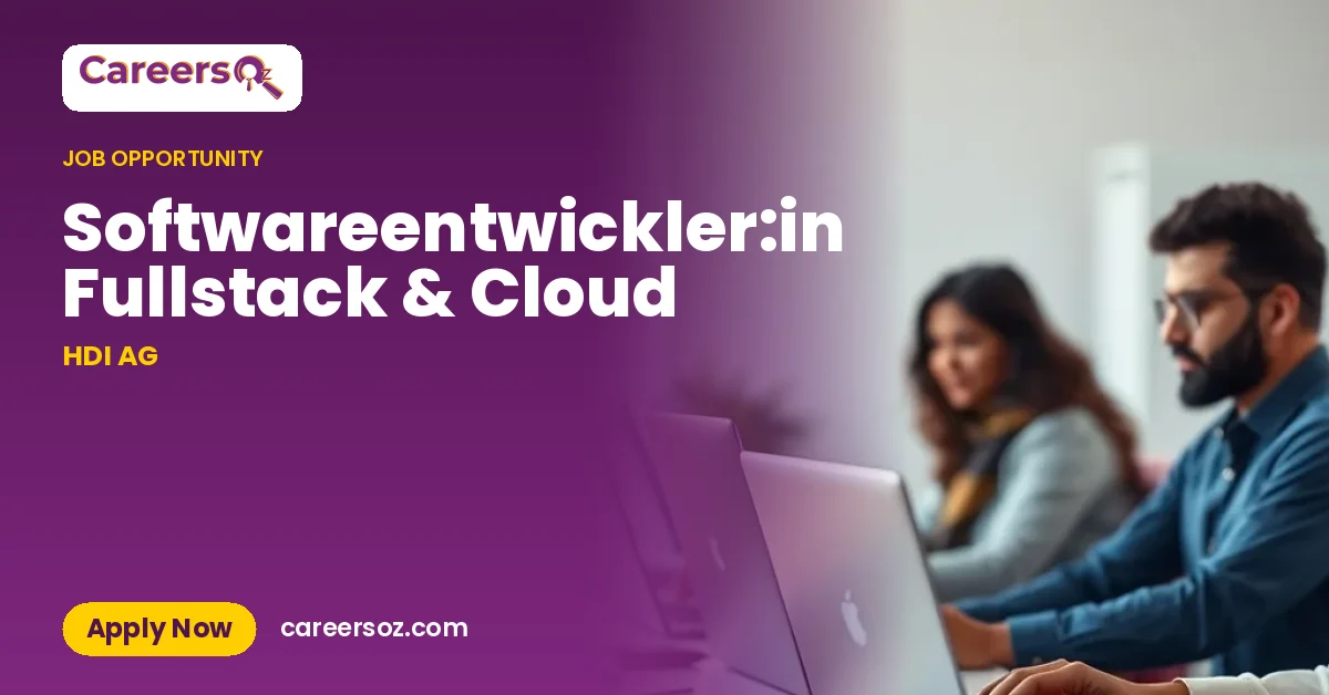 Softwareentwickler:in Fullstack & Cloud – HDI AG