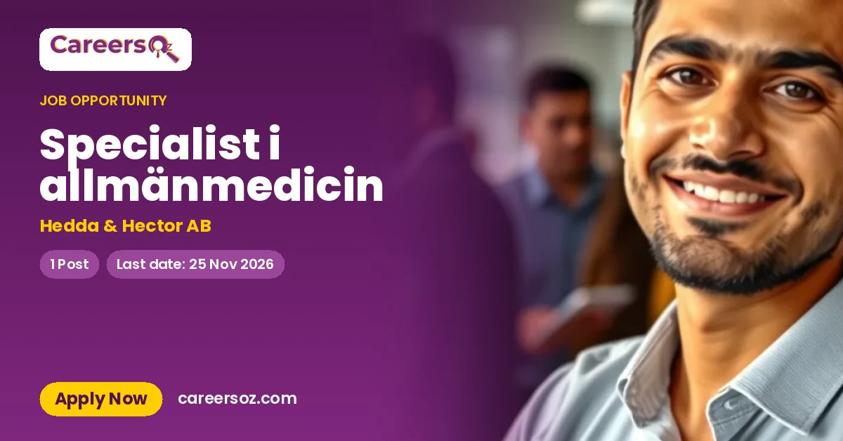 Specialist i allmänmedicin – Hedda & Hector AB