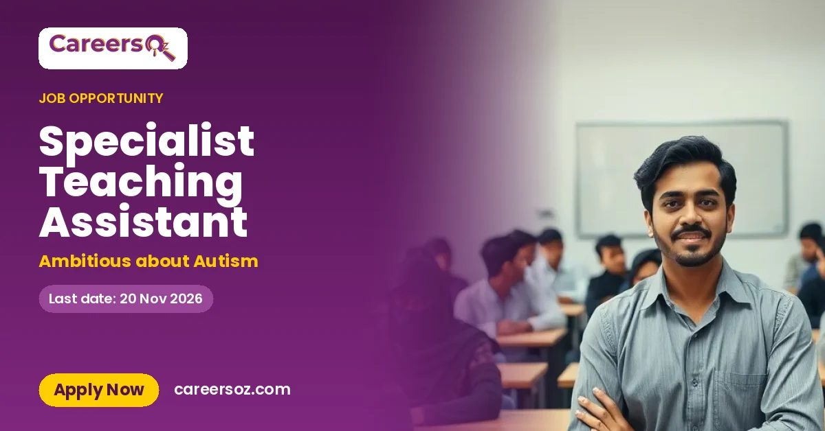 Specialist Teaching Assistant – Ambitious about Autism