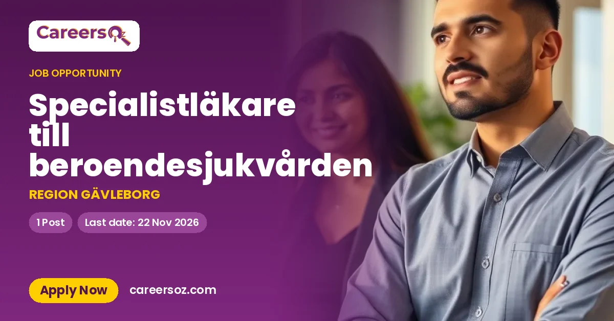 Specialistläkare till beroendesjukvården – REGION GÄVLEBORG