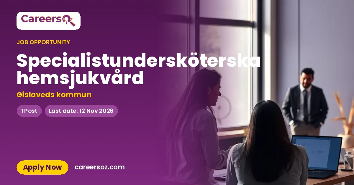 Specialistundersköterska hemsjukvård – Gislaveds kommun