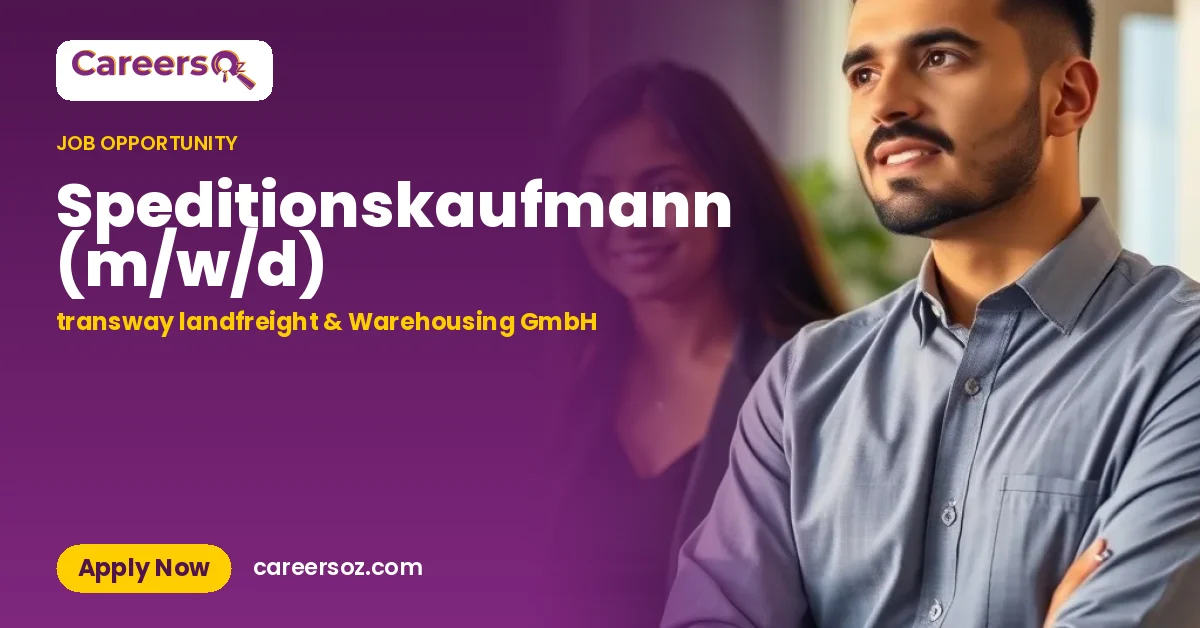Speditionskaufmann (m/w/d) – transway landfreight & Warehousing GmbH