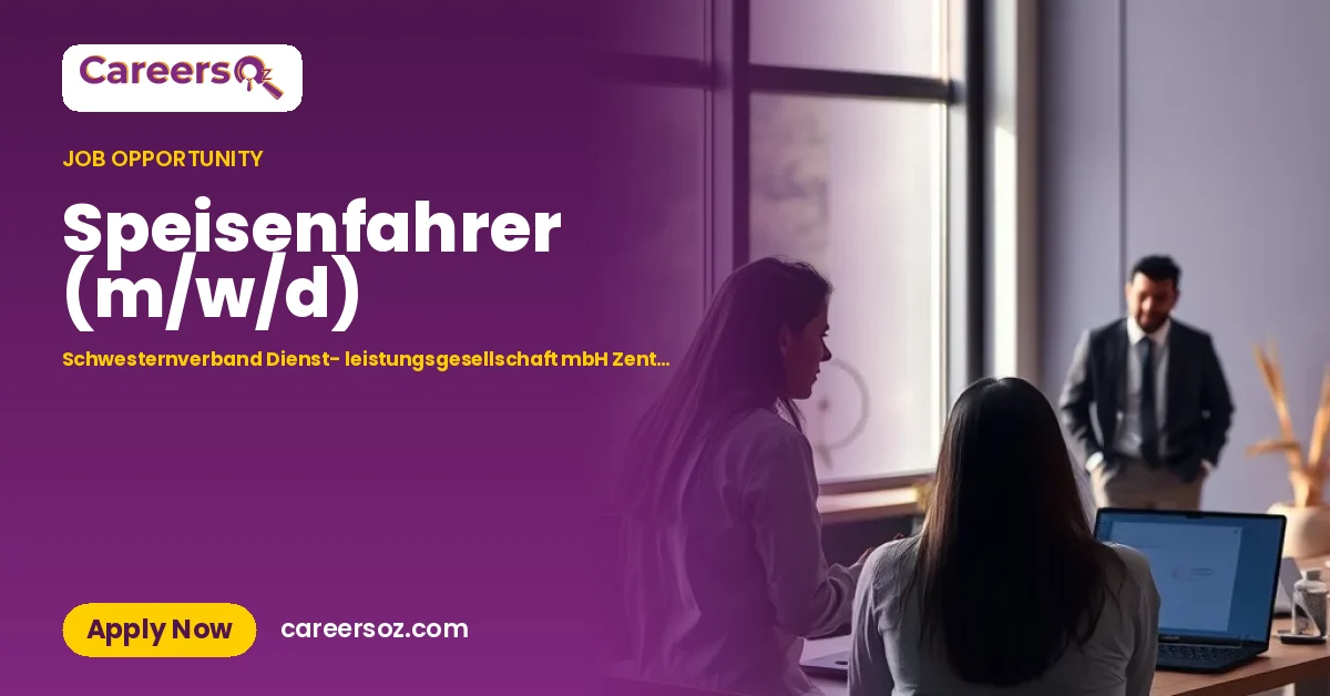 Speisenfahrer (m/w/d) – Schwesternverband Dienst- leistungsgesellschaft mbH Zentralküche