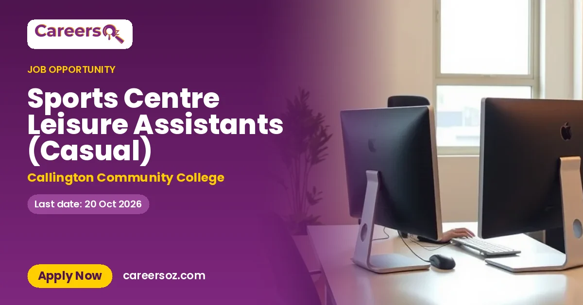 Sports Centre Leisure Assistants (Casual) – Callington Community College