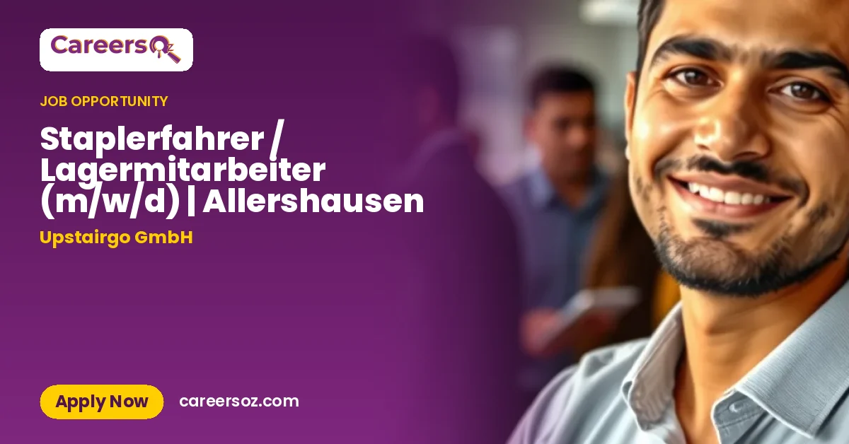 Staplerfahrer / Lagermitarbeiter (m/w/d) | Allershausen – Upstairgo GmbH