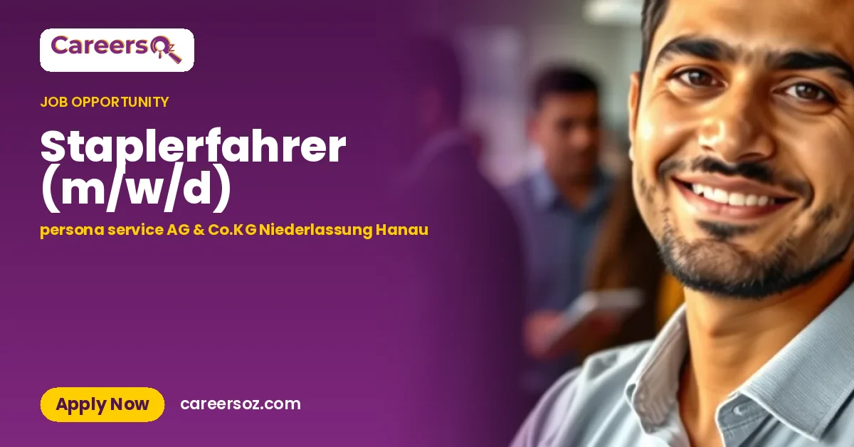 Staplerfahrer (m/w/d) – persona service AG & Co.KG Niederlassung Hanau