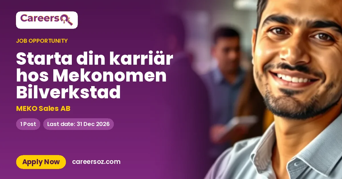 Starta din karriär hos Mekonomen Bilverkstad – MEKO Sales AB