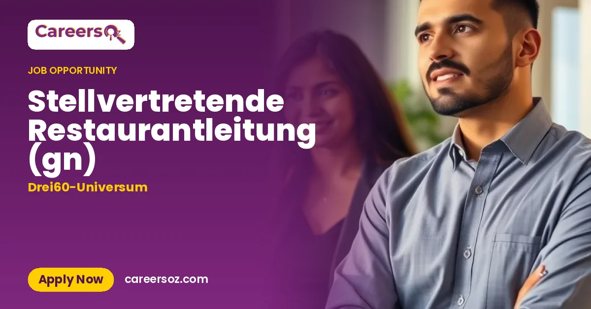 Stellvertretende Restaurantleitung (gn) – Drei60-Universum
