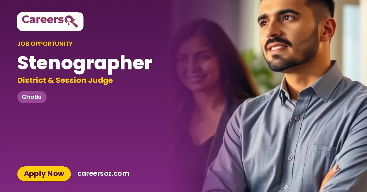 Stenographer – District & Session Judge