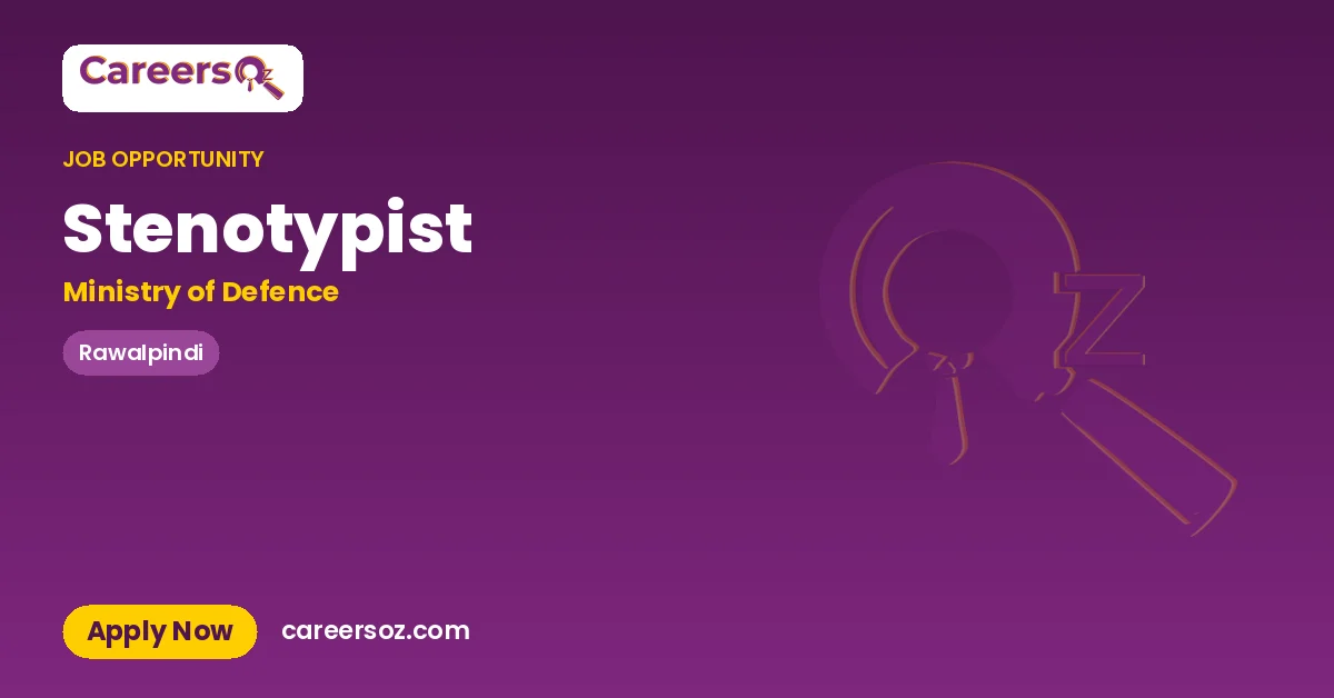 Stenotypist – Ministry of Defence