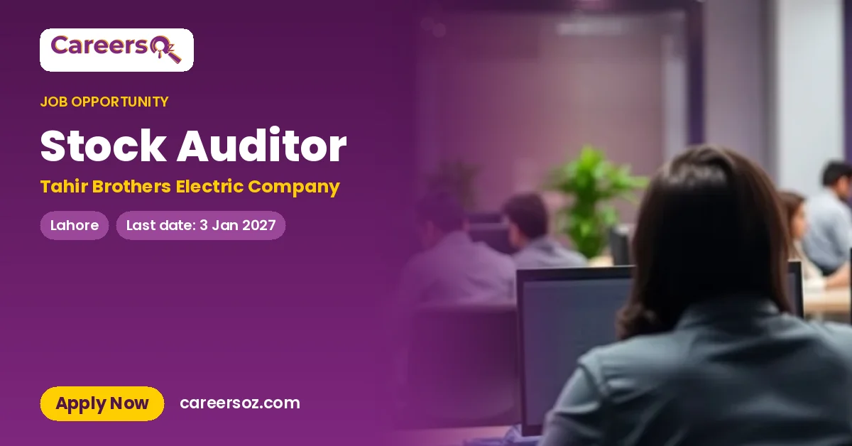 Stock Auditor – Tahir Brothers Electric Company