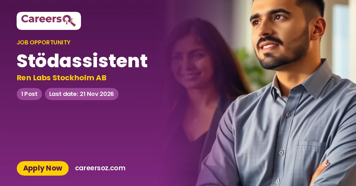 Stödassistent – Ren Labs Stockholm AB