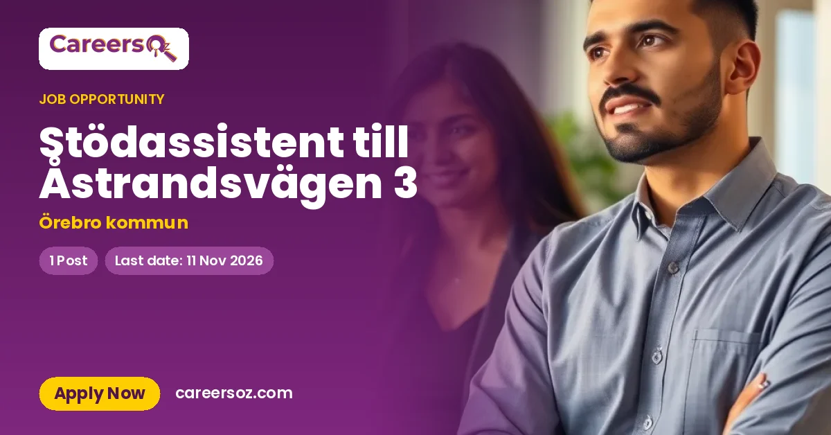 Stödassistent till Åstrandsvägen 3 – Örebro kommun