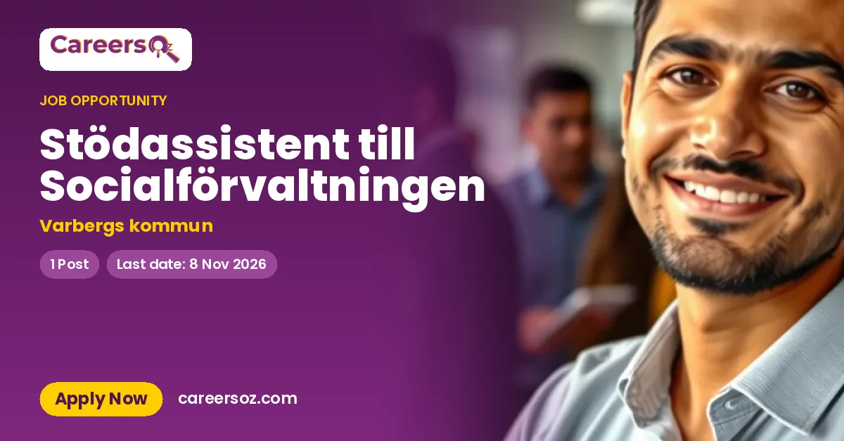Stödassistent till Socialförvaltningen – Varbergs kommun
