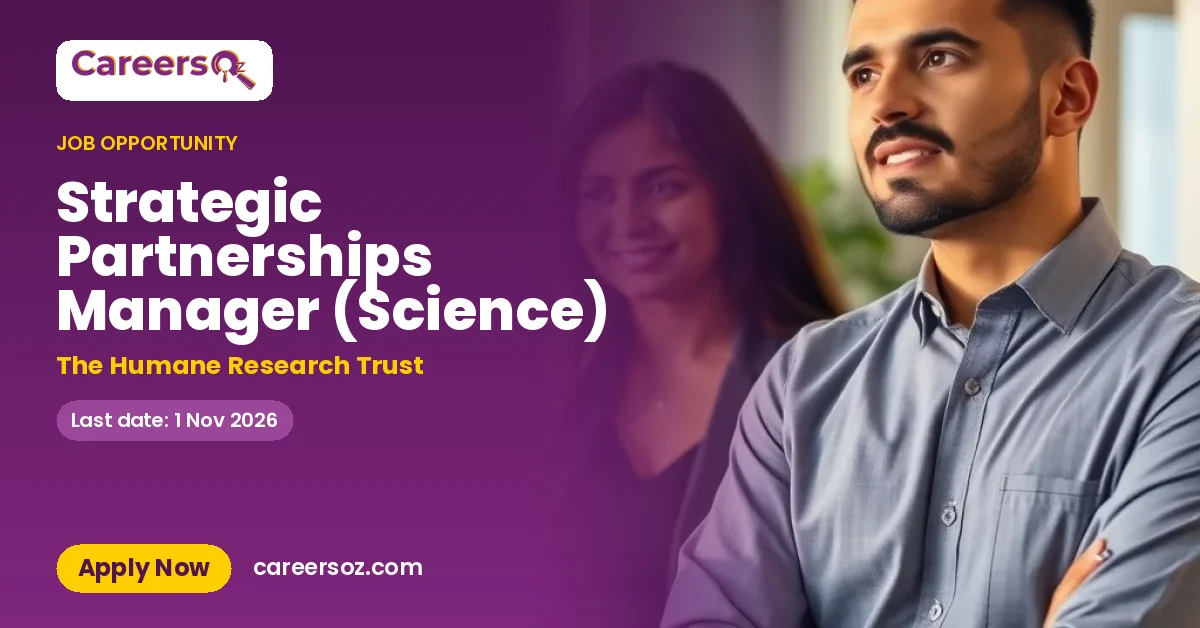 Strategic Partnerships Manager (Science) – The Humane Research Trust