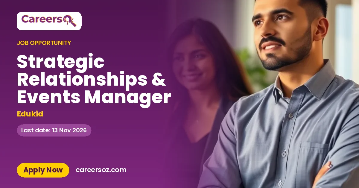 Strategic Relationships & Events Manager – Edukid
