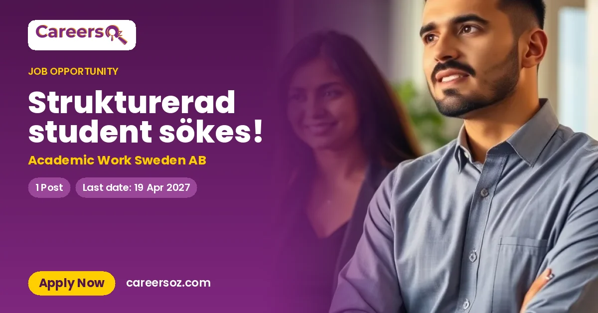 Strukturerad student sökes! – Academic Work Sweden AB