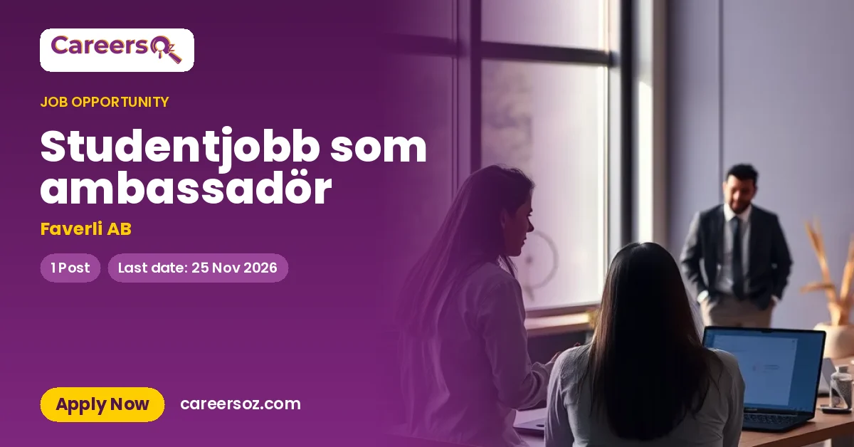 Studentjobb som ambassadör – Faverli AB