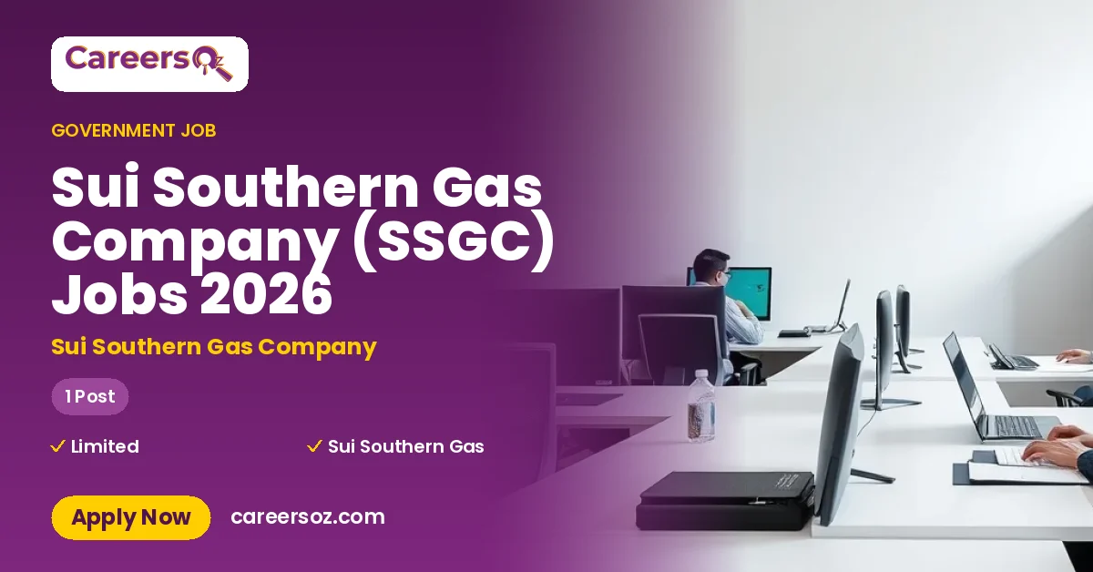 Sui Southern Gas Company (SSGC) Jobs 2026 – Sui Southern Gas Company