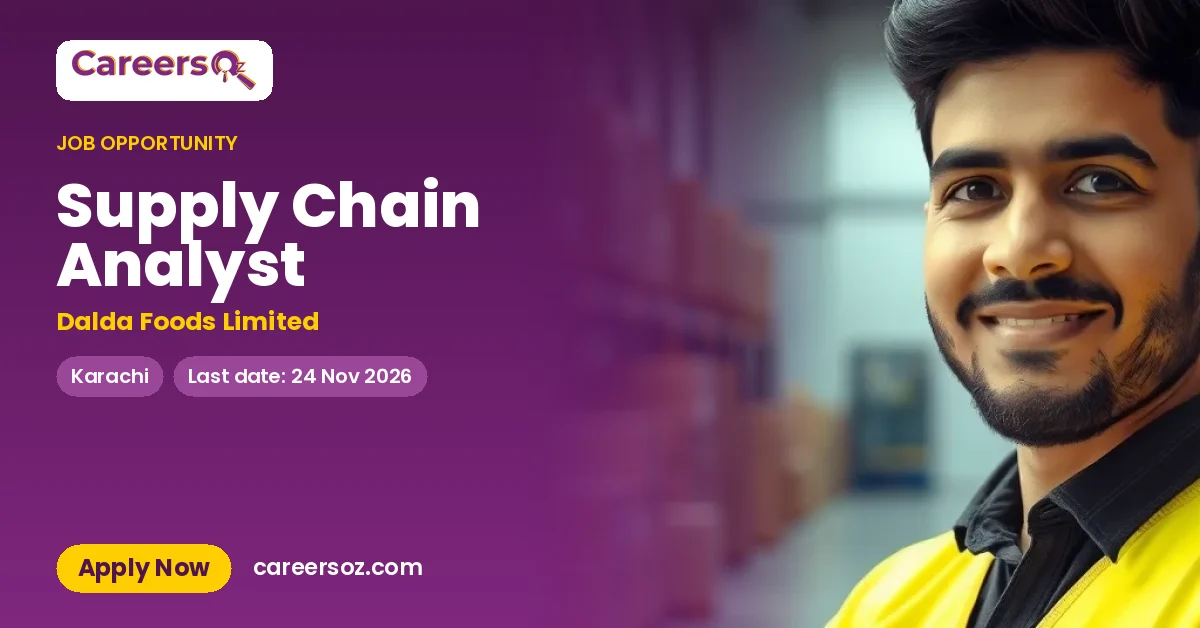 Supply Chain Analyst – Dalda Foods Limited