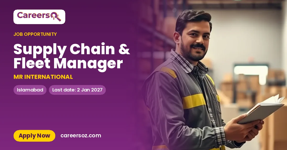 Supply Chain & Fleet Manager – MR INTERNATIONAL