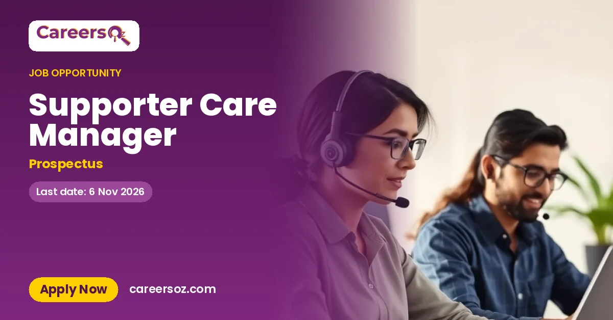Supporter Care Manager – Prospectus