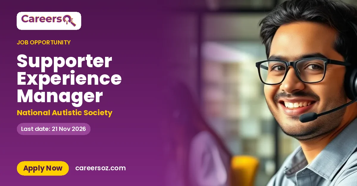 Supporter Experience Manager – National Autistic Society