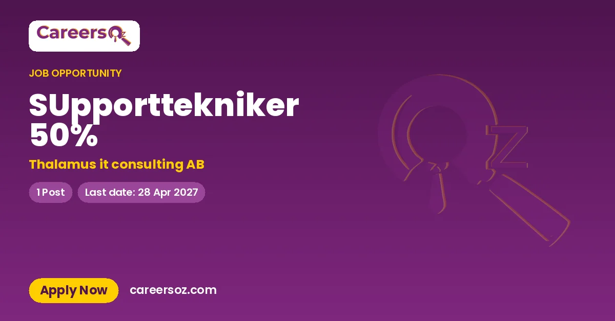 SUpporttekniker 50% – Thalamus it consulting AB