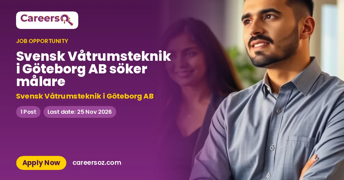 Svensk Våtrumsteknik i Göteborg AB söker målare – Svensk Våtrumsteknik i Göteborg AB