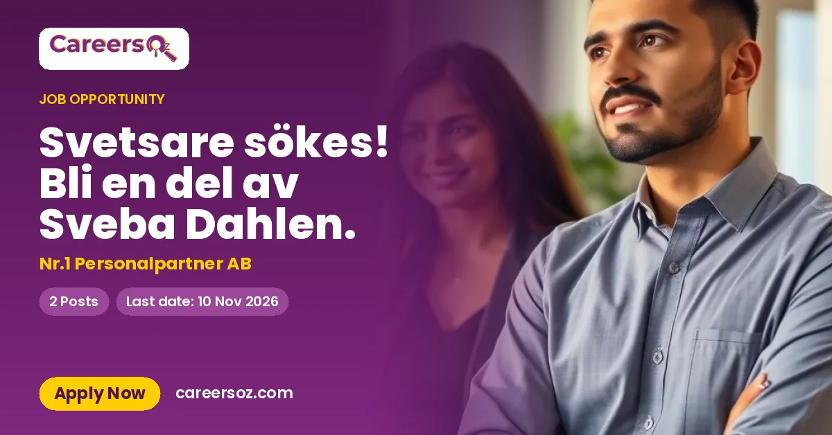 Svetsare sökes! Bli en del av Sveba Dahlen. – Nr.1 Personalpartner AB