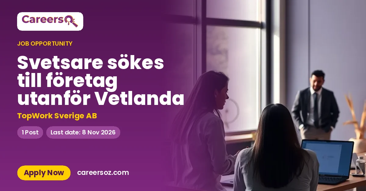 Svetsare sökes till företag utanför Vetlanda – TopWork Sverige AB