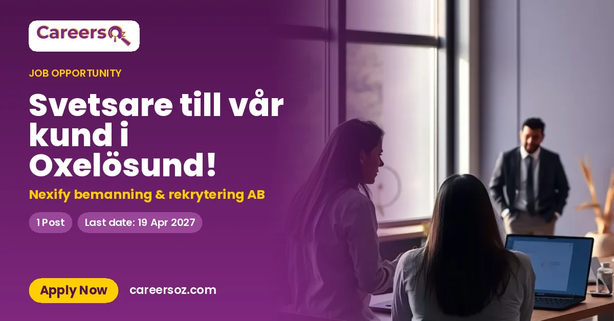 Svetsare till vår kund i Oxelösund! – Nexify bemanning & rekrytering AB