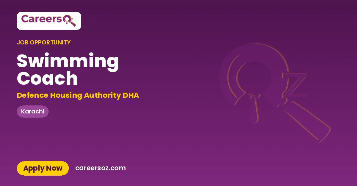 Swimming Coach – Defence Housing Authority DHA