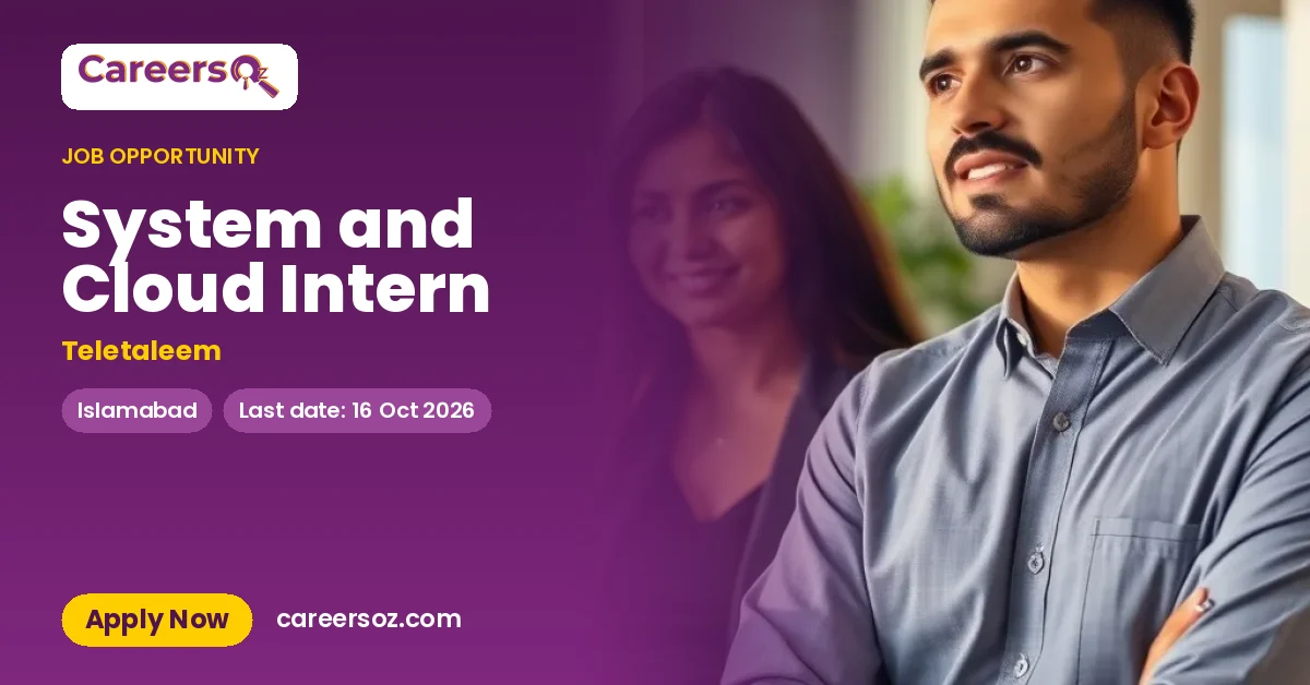 System and Cloud Intern – Teletaleem