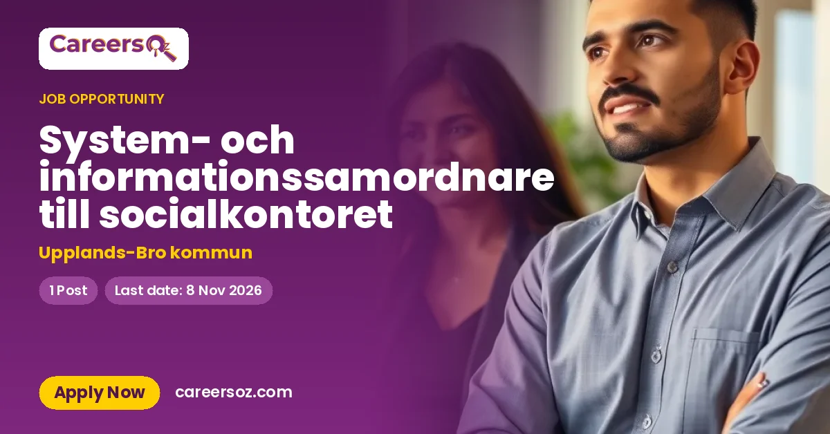 System- och informationssamordnare till socialkontoret – Upplands-Bro kommun