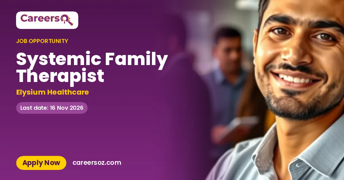 Systemic Family Therapist – Elysium Healthcare