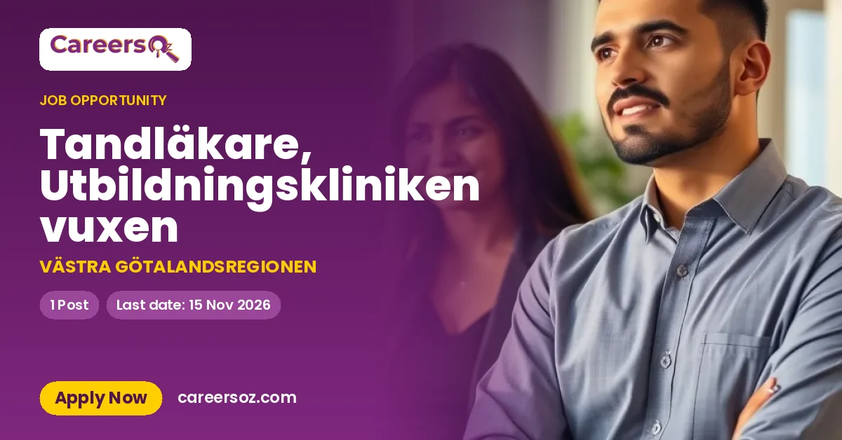Tandläkare, Utbildningskliniken vuxen – VÄSTRA GÖTALANDSREGIONEN