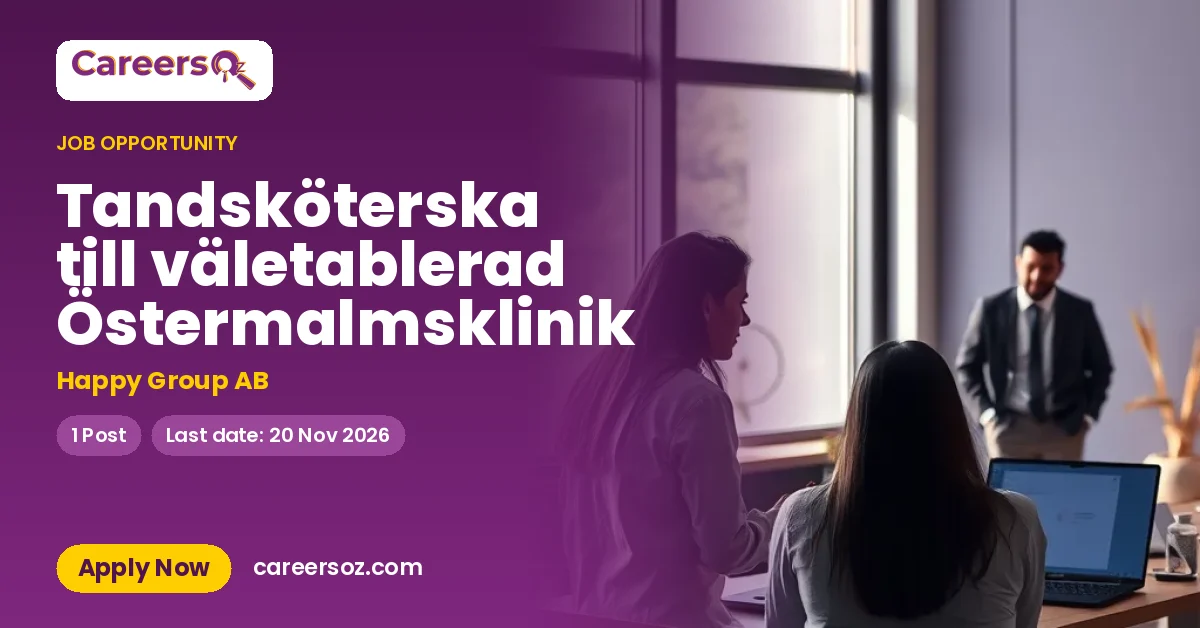 Tandsköterska till väletablerad Östermalmsklinik – Happy Group AB
