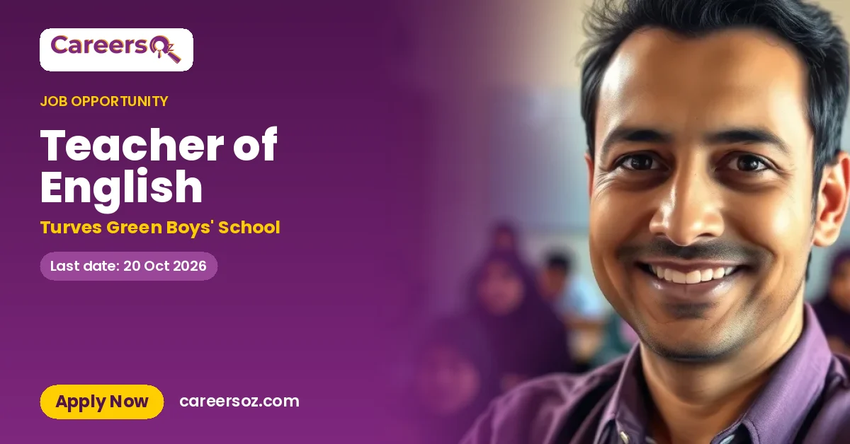 Teacher of English – Turves Green Boys' School