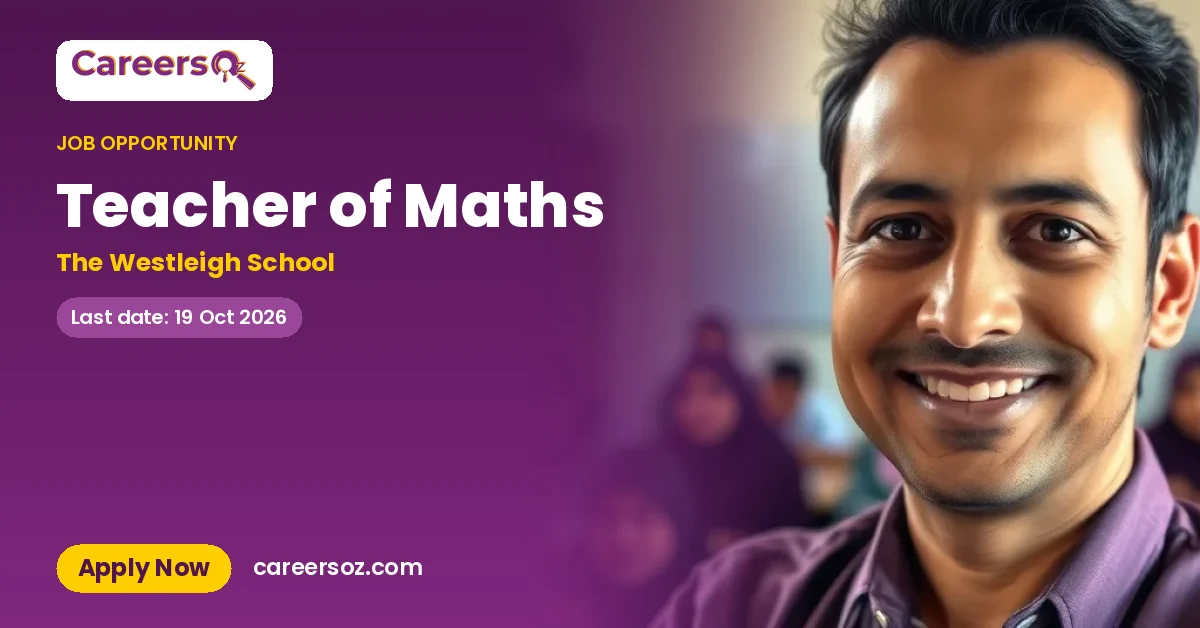 Teacher of Maths – The Westleigh School