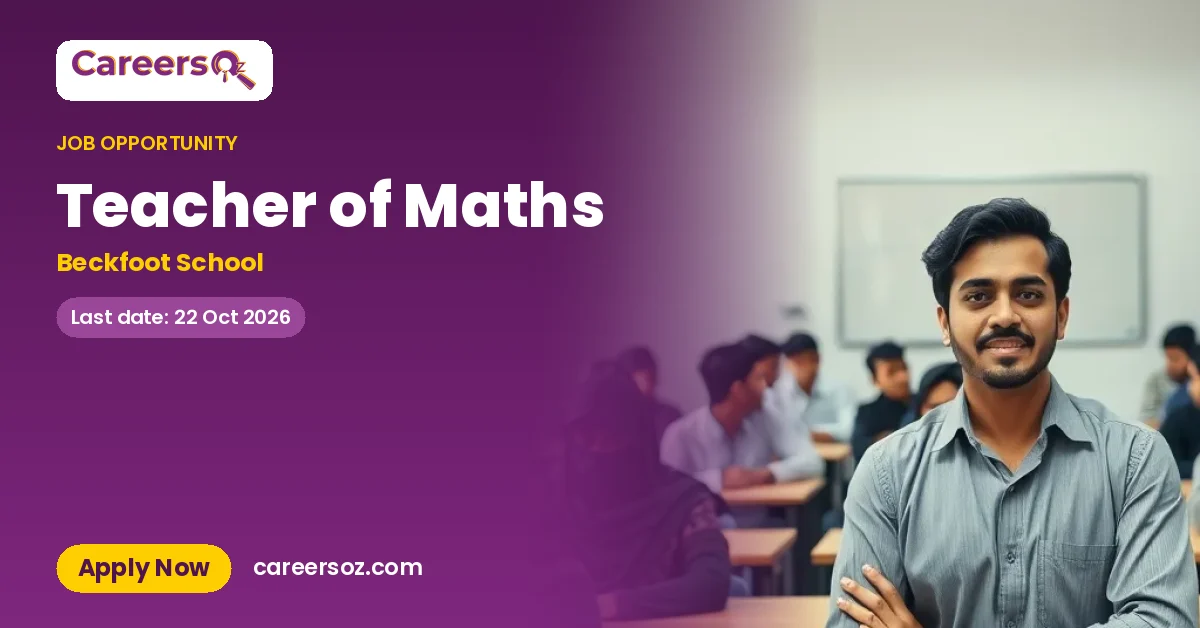 Teacher of Maths – Beckfoot School