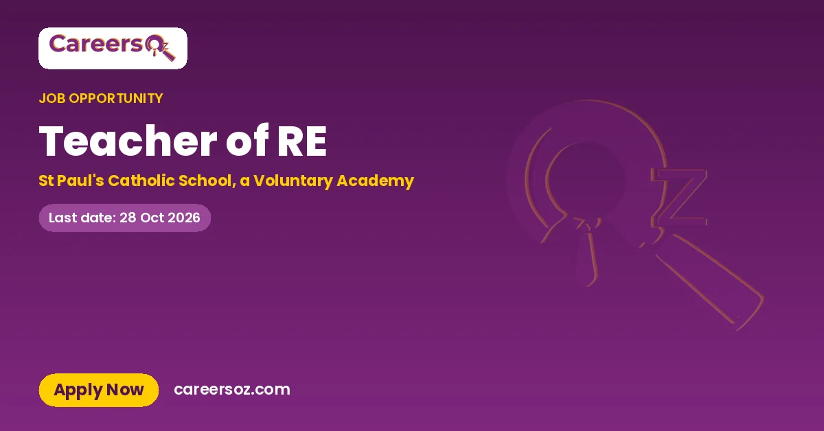 Teacher of RE – St Paul's Catholic School, a Voluntary Academy