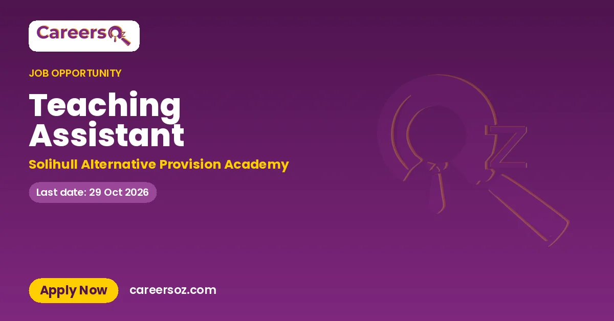 Teaching Assistant – Solihull Alternative Provision Academy
